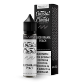 Coastal Clouds Blood Orange Peach 60ml e-liquid bottle featuring a blend of tangy blood orange and sweet peach.