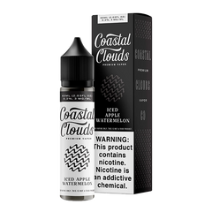 Coastal Clouds Iced Apple Watermelon 60mL bottle with a blend of apples, watermelon, and menthol.