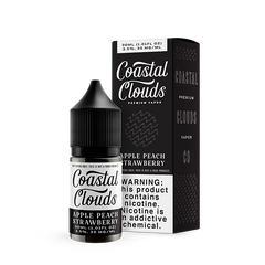 Coastal Clouds Salt - Apple Peach Strawberry 30mL bottle