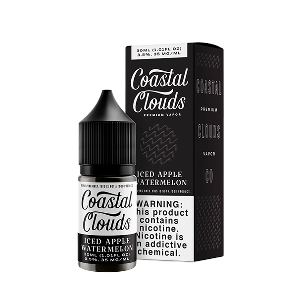 Coastal Clouds Salt - Iced Apple Watermelon 30mL bottle