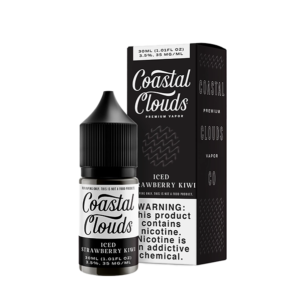 Coastal Clouds Salt - Iced Strawberry Kiwi 30mL bottle