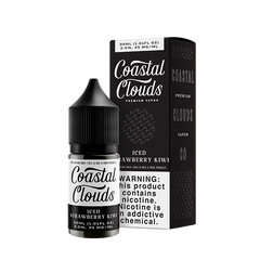 Coastal Clouds Salt - Iced Strawberry Kiwi 30mL bottle