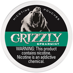 Grizzly Spearmint Nicotine Pouches - Refreshing and Smooth Flavor