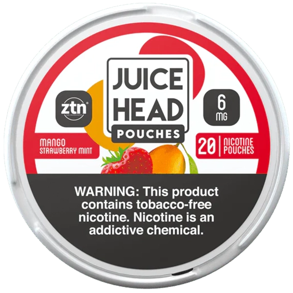 Juice Head Nicotine Pouches - Mango Strawberry Mint packaging