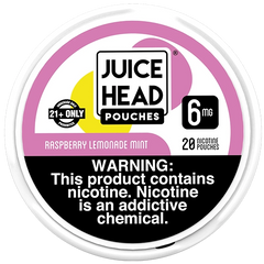 Juice Head Nicotine Pouches - Raspberry Lemonade Mint packaging