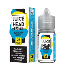 Blueberry Lemon 30mL e-liquid by Juice Head Salts - A zesty blueberry lemon blend for a refreshing nicotine salt experience.