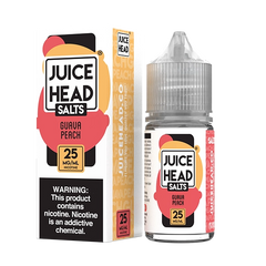 Discover Juice Head’s Guava Peach, a nicotine salts adventure in a 30mL e-liquid bottle, exclusively at Smoke Nest.