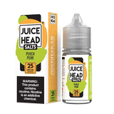 Peach Pear 30ml bottle by Juice Head Salts, capturing the essence of peach and pear flavors.