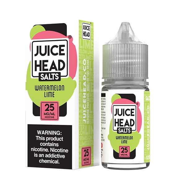 Watermelon Lime by Juice Head Salts 30ml - A harmonious blend of watermelon and lime in a nicotine salt e-liquid.