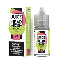 Watermelon Lime by Juice Head Salts 30ml - A harmonious blend of watermelon and lime in a nicotine salt e-liquid.