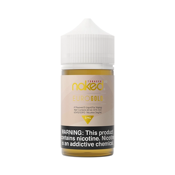 Naked 100 Tobacco - Euro Gold 0mg. 3mg, 6mg, 12mg E-Liquid