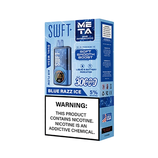 SWFT META 30K Puffs - Blue Razz Ice Flavor