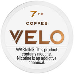 Velo Nicotine Pouches - Coffee, 4mg and 7mg, 20 pouches per can