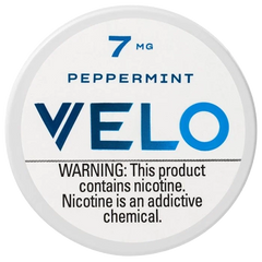 Velo Nicotine Pouches - Peppermint, 4mg and 7mg, 20 pouches per can