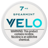 Velo Nicotine Pouches - Spearmint, 4mg and 7mg, 20 pouches per can