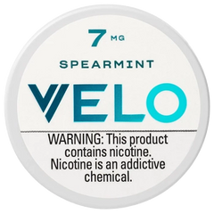 Velo Nicotine Pouches - Spearmint, 4mg and 7mg, 20 pouches per can