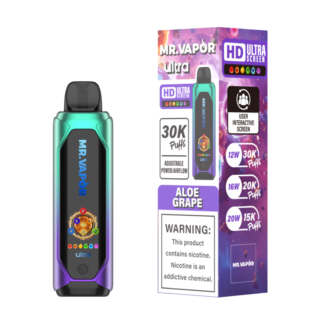 Buy Mr. Vapor Ultra 30k Puffs - Disposable Vape Aloe Grape