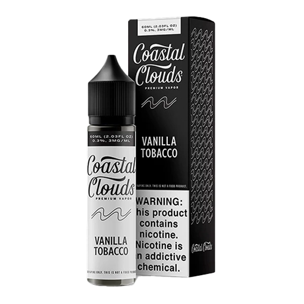 Coastal Clouds Vanilla Tobacco 60mL E-Liquid Bottle