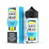 Juice Head Freeze Blueberry Lemon e-liquid, a refreshing mix of blueberry and lemon with a menthol twist.