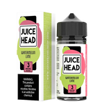 Juice Head Watermelon Lime e-liquid, a sweet and tart blend in a 100ml bottle.