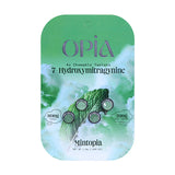 Opia 7-Hydroxy Kratom 80mg Tablets (4ct) – Mintopia flavor. High-potency kratom tablets infused with mint for a refreshing and effective experience.