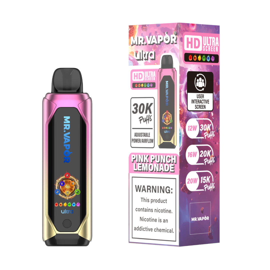 Buy Mr. Vapor Ultra 30k Puffs - Disposable Vape Pink Punch Lemonade