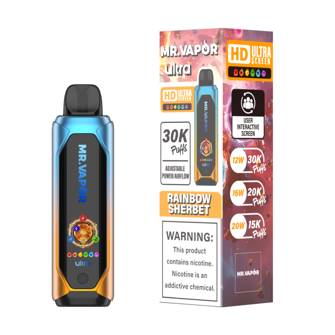 Buy Mr. Vapor Ultra 30k Puffs - Disposable Vape Rainbow Sherbet