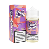 Bottle of Cloud Nurdz - Strawberry Grape 100mL E-Liquid with strawberries and grapes