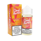 Bottle of Cloud Nurdz - Strawberry Mango 100mL E-Liquid with strawberries and mangoes