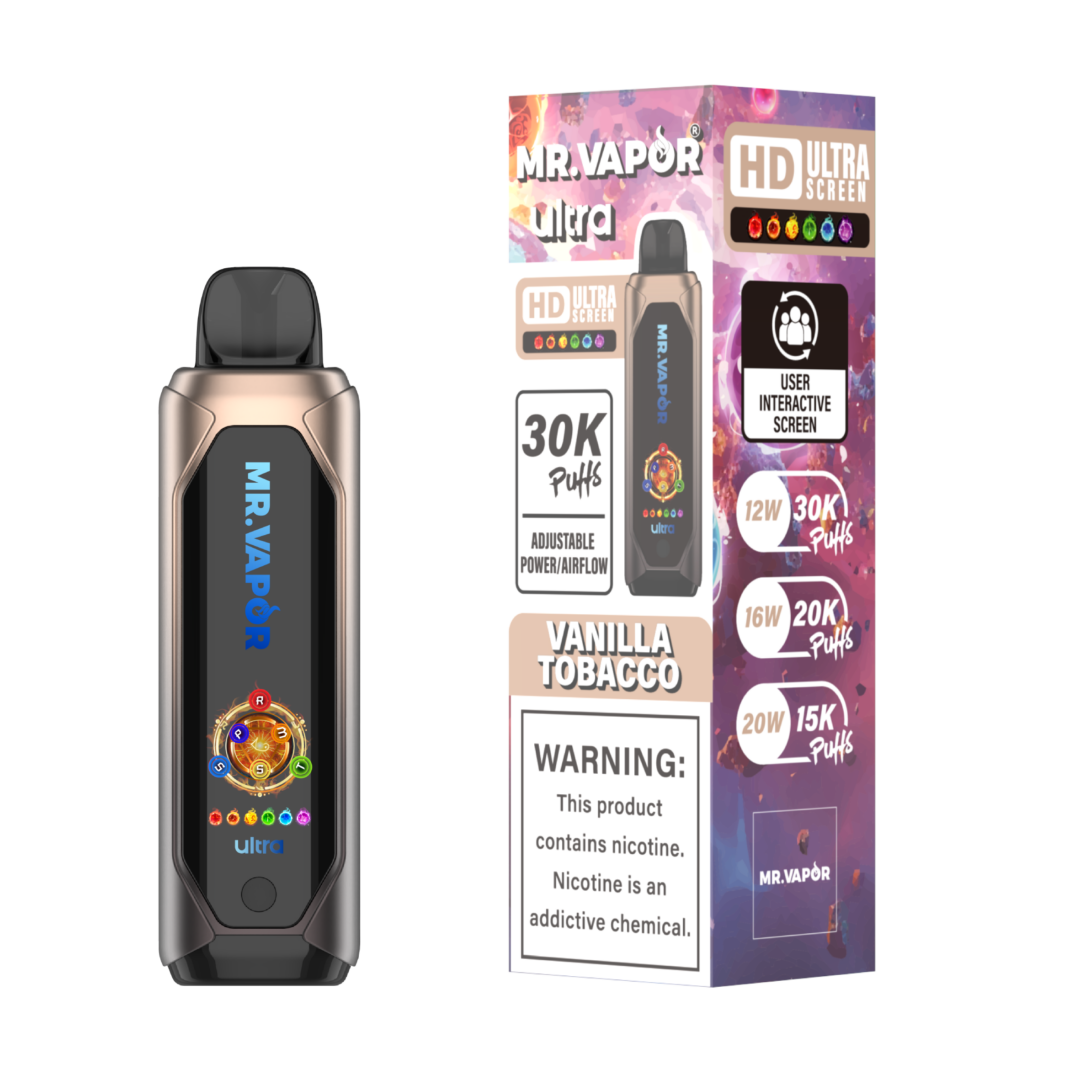 Buy Mr. Vapor Ultra 30k Puffs - Disposable Vape Vanilla Tobacco