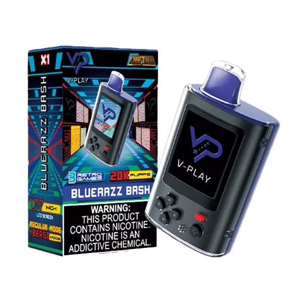 V-Play 20K Disposable Vape bluerazz bash