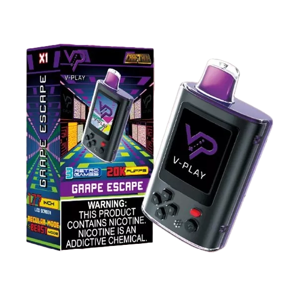 V-Play 20K Disposable Vape grape escape