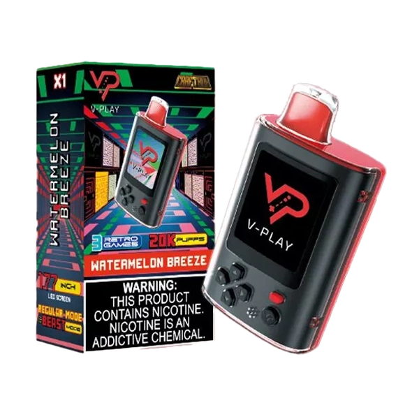 V-Play 20K Disposable Vape Watermelon Breeze Flavor