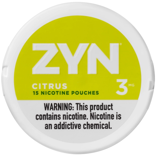 ZYN Citrus Nicotine Pouches - A burst of zesty citrus flavor paired with smooth nicotine in every pouch.