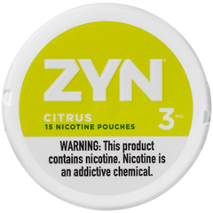 ZYN Citrus Nicotine Pouches - A burst of zesty citrus flavor paired with smooth nicotine in every pouch.